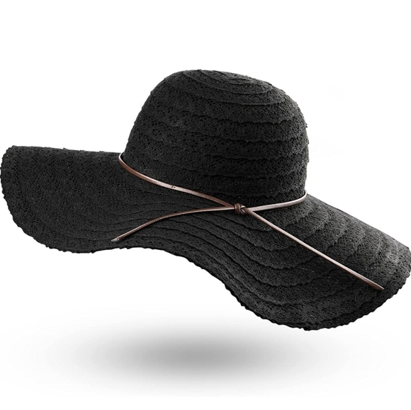 HAT Summer Beach Sun Hats for Women Wide Brim Foldable
